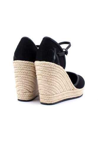 CALVIN KLEIN Sandalo Zeppa Donna Black YW0YW01194 - Sandrini Calzature e Abbigliamento