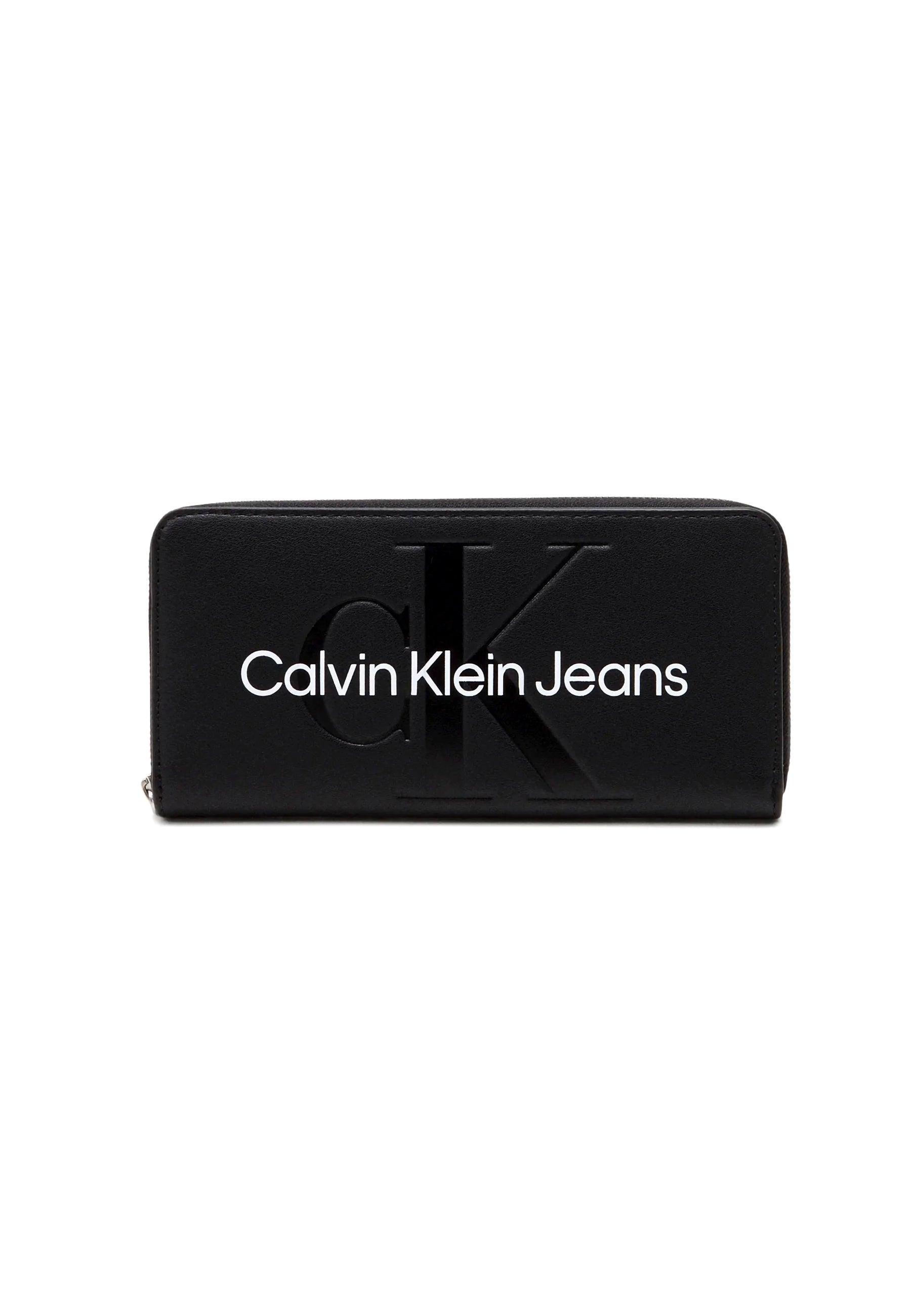 CALVIN KLEIN Sculpted Monogram Portafoglio Donna Black K60K610358 - Sandrini Calzature e Abbigliamento