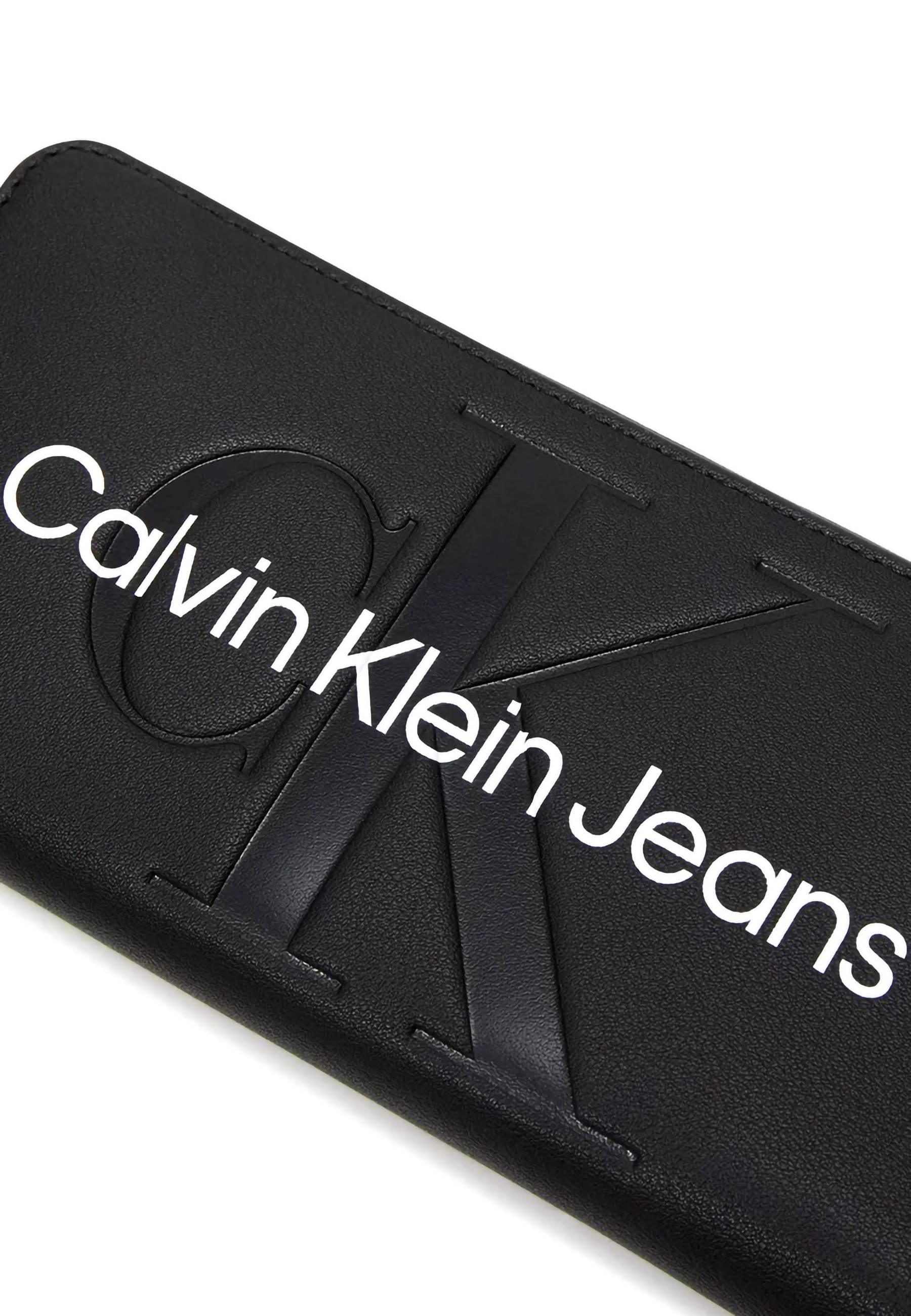 CALVIN KLEIN Sculpted Monogram Portafoglio Donna Black K60K610358 - Sandrini Calzature e Abbigliamento