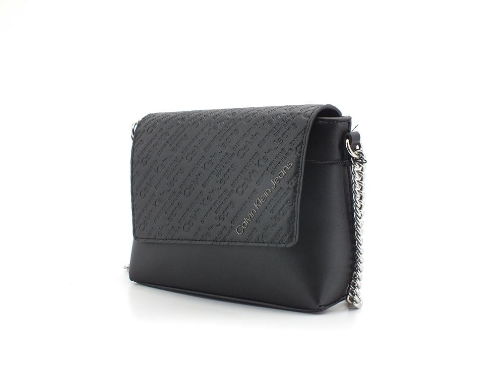 CALVIN KLEIN Sculpted Print Shoulder Borsa Black K60K608940 - Sandrini Calzature e Abbigliamento