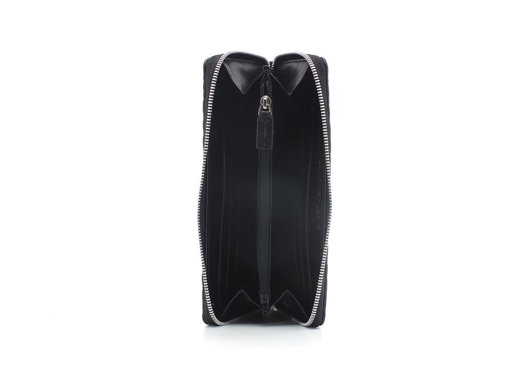 CALVIN KLEIN Sculpted Print Zip Portafoglio Black K60K608961 - Sandrini Calzature e Abbigliamento