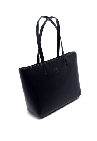 CALVIN KLEIN Sleek Shopper 29 Solid Borsa Black K60K610318 - Sandrini Calzature e Abbigliamento