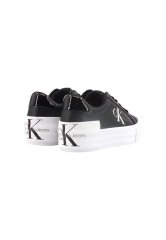 CALVIN KLEIN Sneaker Donna Black Bright White YW0YW01294 - Sandrini Calzature e Abbigliamento