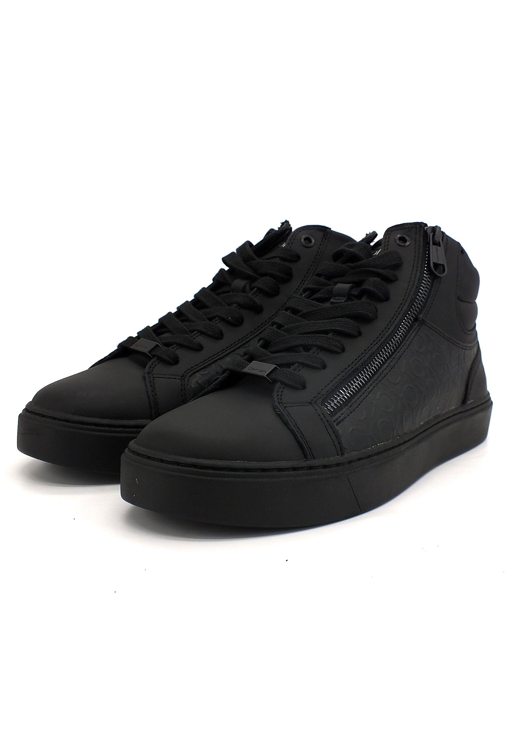 CALVIN KLEIN Sneaker High Uomo Mono Black HM0HM00812 - Sandrini Calzature e Abbigliamento