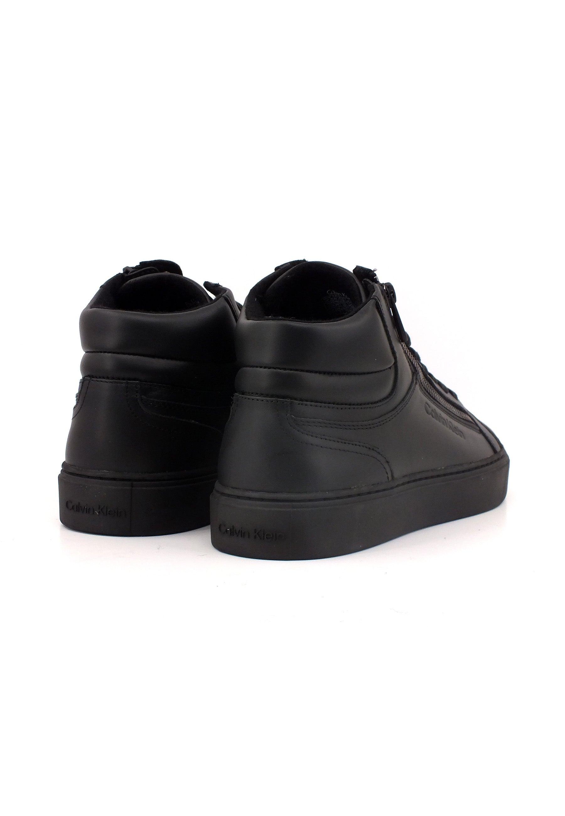 CALVIN KLEIN Sneaker High Uomo Triple Black HM0HM01269 - Sandrini Calzature e Abbigliamento