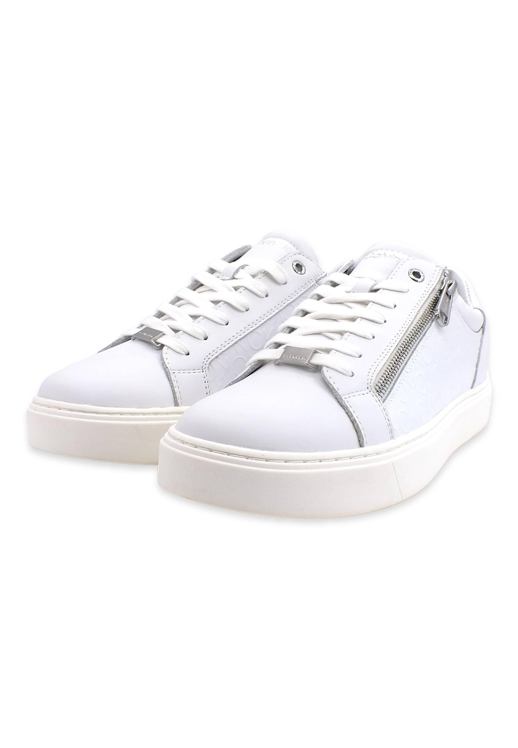 CALVIN KLEIN Sneaker Low Mono White Mono HM0HM00813 - Sandrini Calzature e Abbigliamento