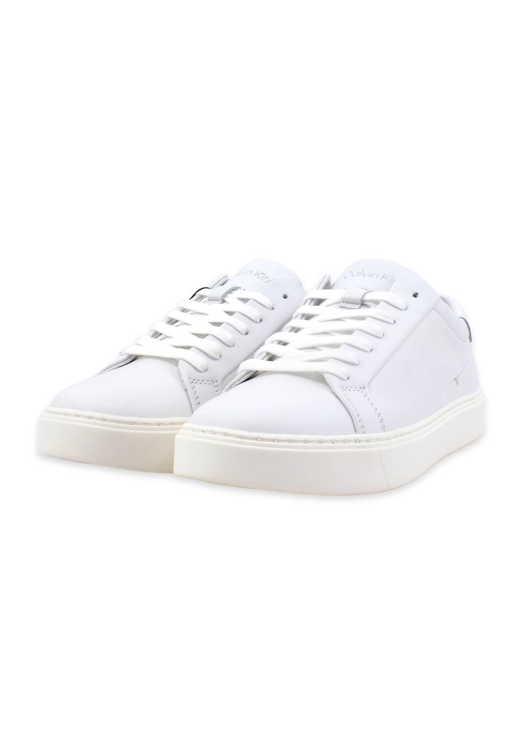 CALVIN KLEIN Sneaker Uomo Triple White HM0HM01018 - Sandrini Calzature e Abbigliamento
