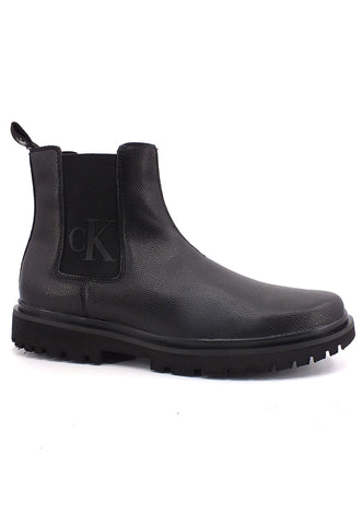 CALVIN KLEIN Stivaletto Lug Mid Chelsea Uomo Black YM0YM00544 - Sandrini Calzature e Abbigliamento