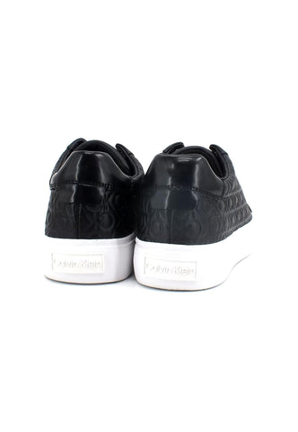 CALVIN KLEIN Vulc Monogram Mix Sneaker Donna Black Mono HW0HW01373 - Sandrini Calzature e Abbigliamento