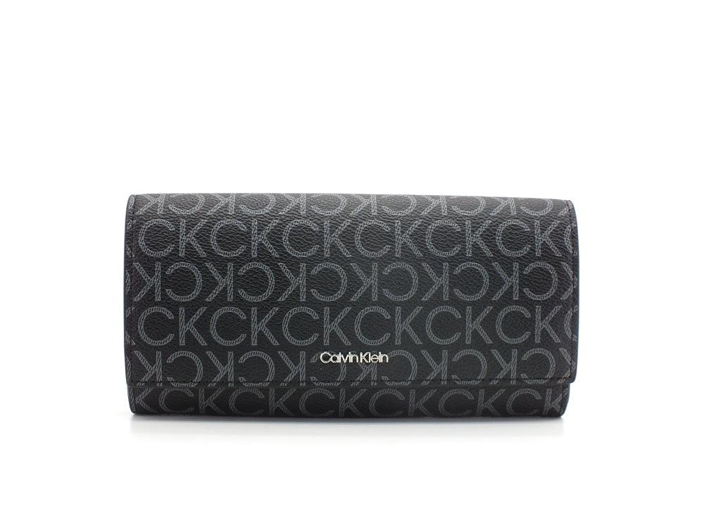 CALVINI KLEIN Must Trifold Lg Portafoglio Black K60K608760 - Sandrini Calzature e Abbigliamento
