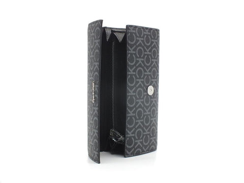 CALVINI KLEIN Must Trifold Lg Portafoglio Black K60K608760 - Sandrini Calzature e Abbigliamento