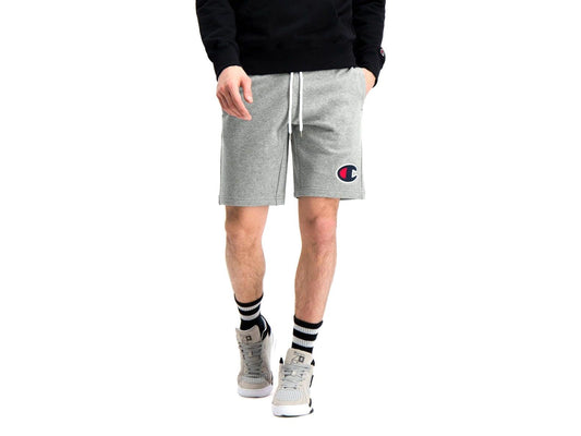 CHAMPION Bermuda Cotone Logo Uomo Grigio 214192 - Sandrini Calzature e Abbigliamento