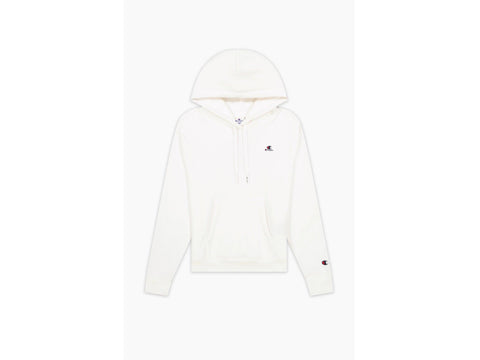 CHAMPION Felpa Cappuccio Logo Bianco 114466 - Sandrini Calzature e Abbigliamento
