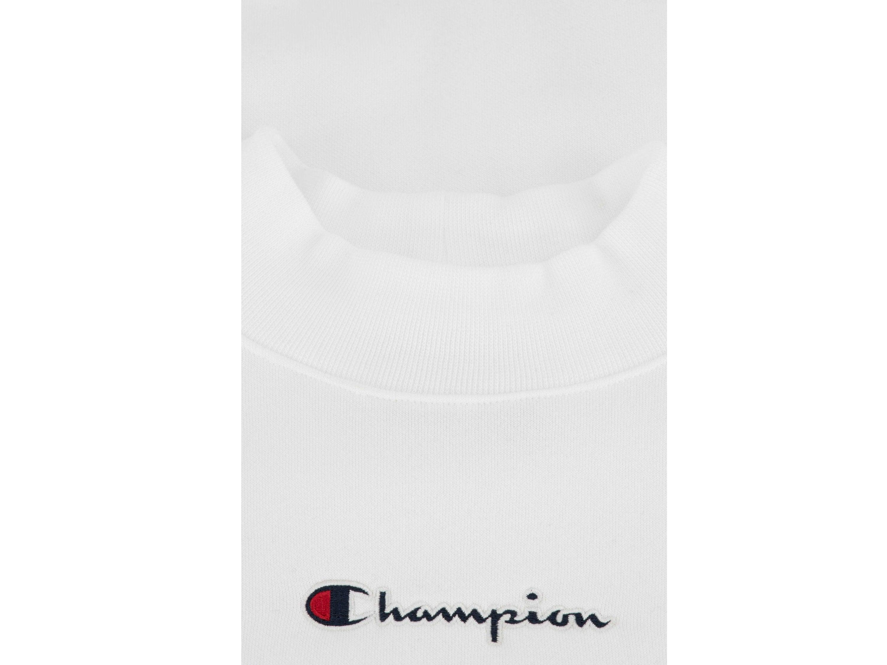 CHAMPION Felpa Girocollo Logo Bianco 114465 - Sandrini Calzature e Abbigliamento