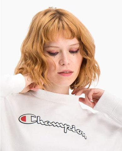 CHAMPION Felpa Logo White 112640 - Sandrini Calzature e Abbigliamento