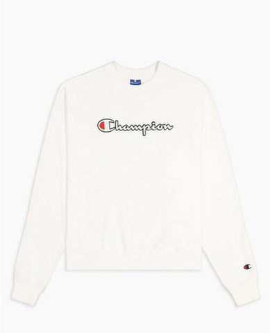 CHAMPION Felpa Logo White 112640 - Sandrini Calzature e Abbigliamento