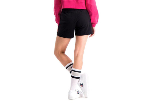 CHAMPION Pantaloncino Corto Shorts Elastico Logo Donna Nero 112648 - Sandrini Calzature e Abbigliamento