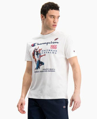 CHAMPION T-Shirt Football White 214345 - Sandrini Calzature e Abbigliamento