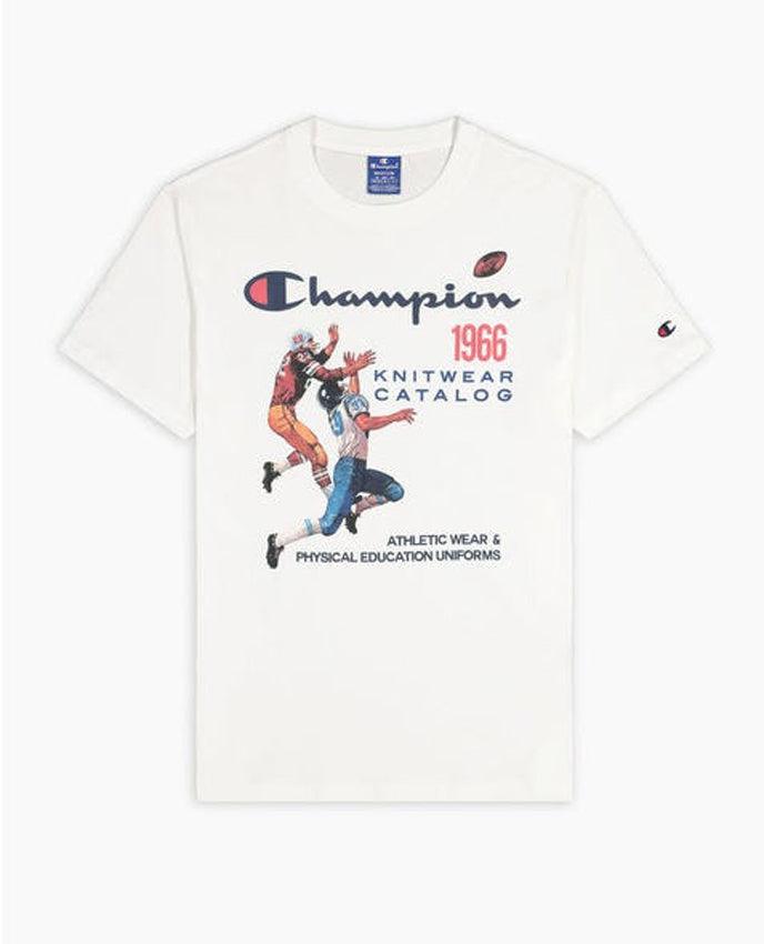 CHAMPION T-Shirt Football White 214345 - Sandrini Calzature e Abbigliamento
