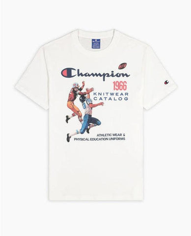 CHAMPION T-Shirt Football White 214345 - Sandrini Calzature e Abbigliamento