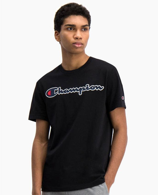 CHAMPION T-Shirt Logo Black 214194 - Sandrini Calzature e Abbigliamento