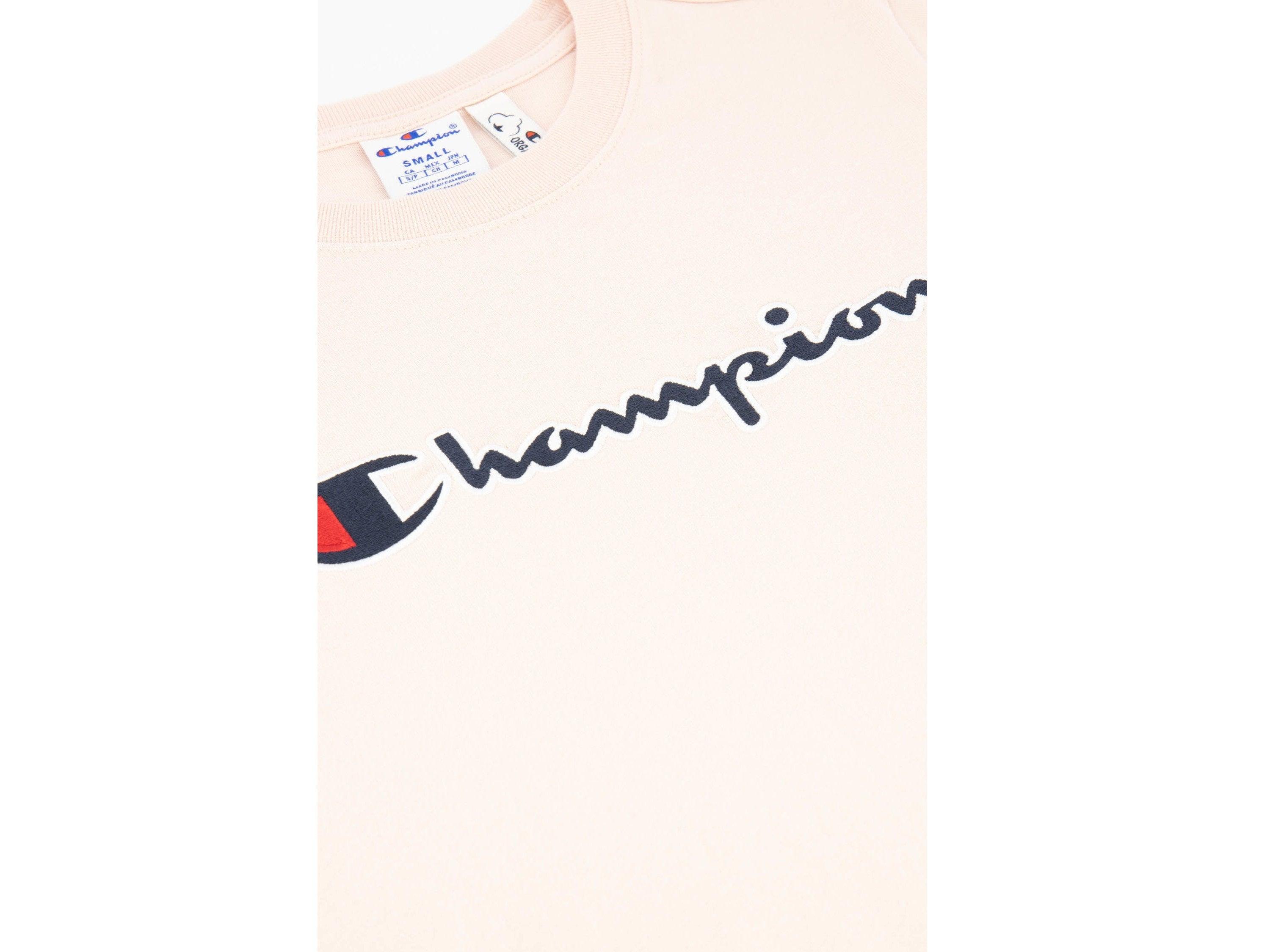 CHAMPION T-Shirt Logo Rosa 114472 - Sandrini Calzature e Abbigliamento