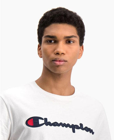 CHAMPION T-Shirt Logo White 214194 - Sandrini Calzature e Abbigliamento