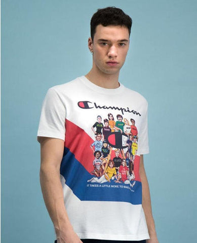 CHAMPION T-Shirt People White 214345 - Sandrini Calzature e Abbigliamento