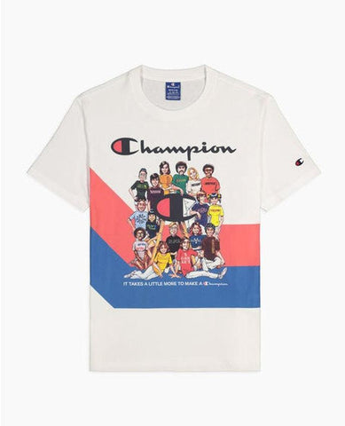 CHAMPION T-Shirt People White 214345 - Sandrini Calzature e Abbigliamento