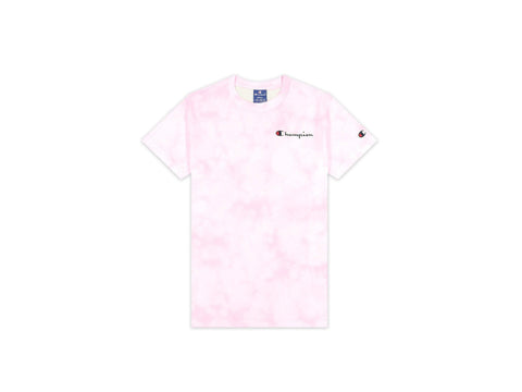 CHAMPION T-Shirt Watercolor Donna Logo Rosa Pink 113939 - Sandrini Calzature e Abbigliamento
