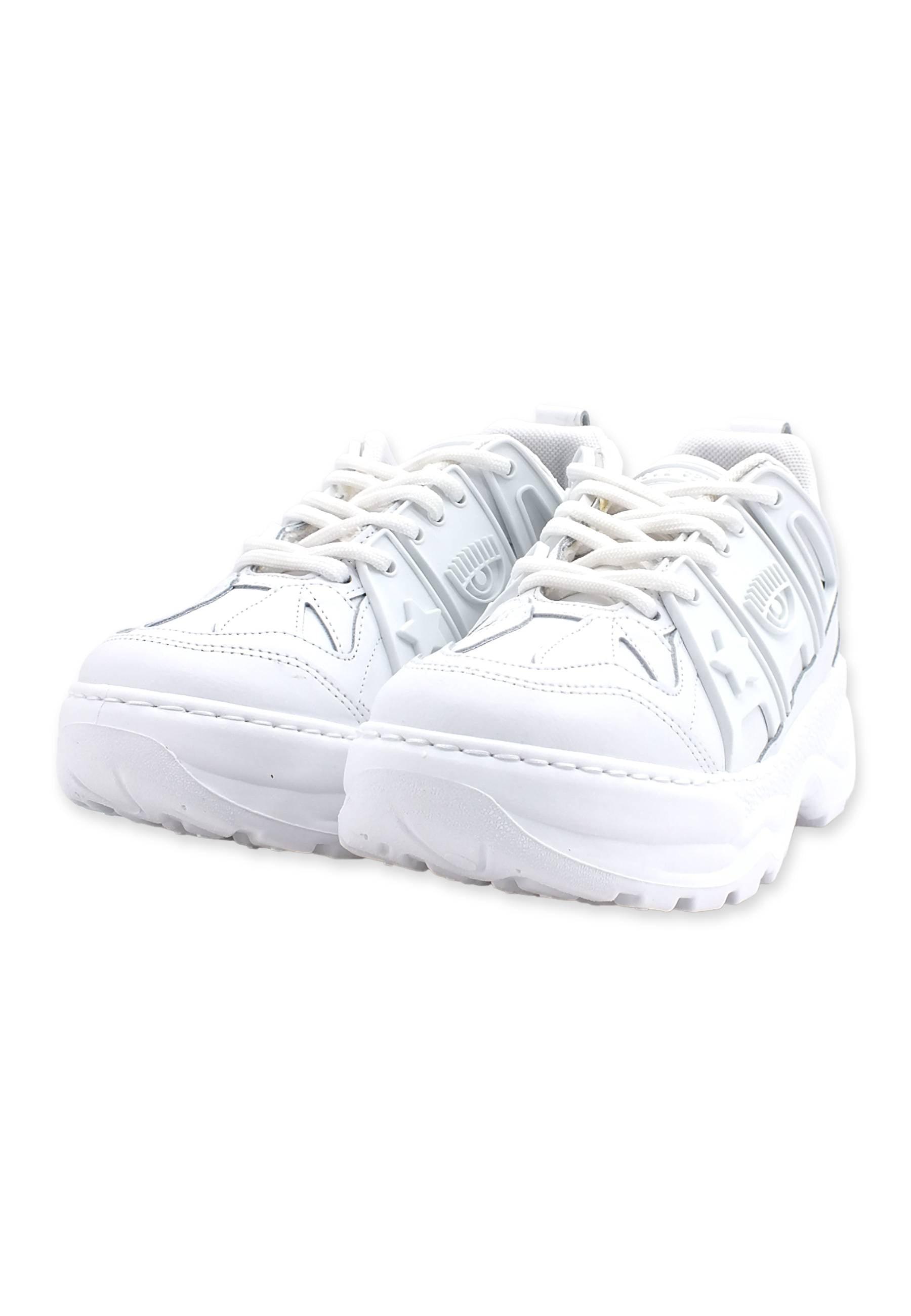 CHIARA FERRAGNI Eye Fly Sneaker Donna White CF3000-009 - Sandrini Calzature e Abbigliamento