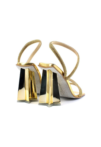 CHIARA FERRAGNI Sandalo Strass Donna Gold CF3136-005 - Sandrini Calzature e Abbigliamento
