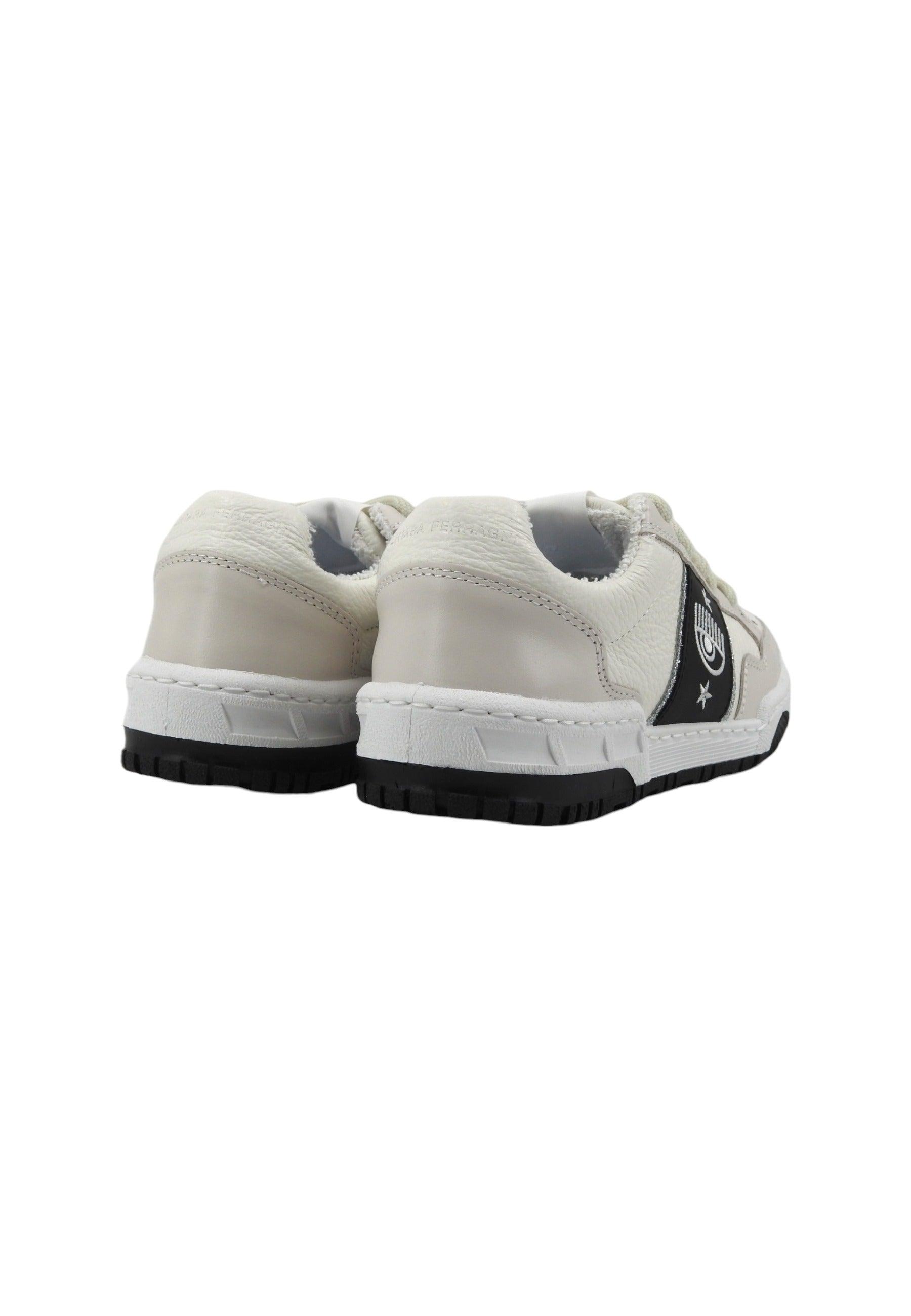CHIARA FERRAGNI Sneaker Donna White Black CF3205-034 - Sandrini Calzature e Abbigliamento