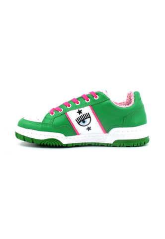 CHIARA FERRAGNI Sneaker Low Donna Green Pink Fluo CF3108-078 - Sandrini Calzature e Abbigliamento