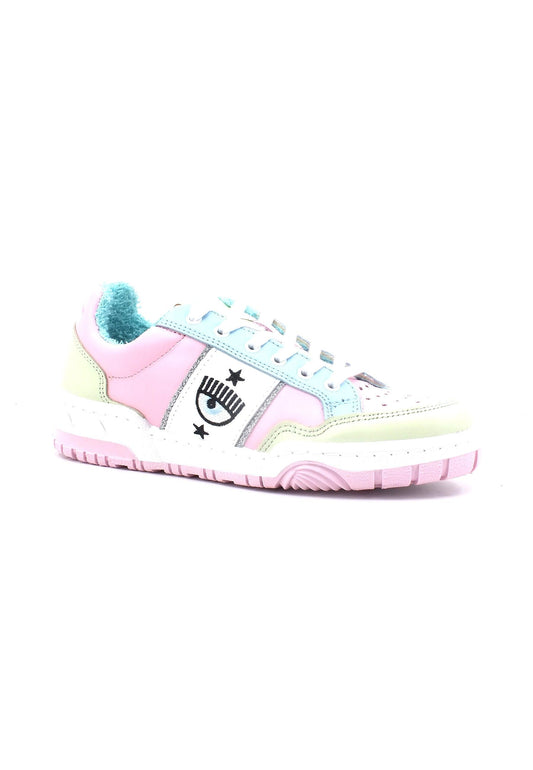 CHIARA FERRAGNI Sneaker Low Donna Pink Green CF3107-112 - Sandrini Calzature e Abbigliamento