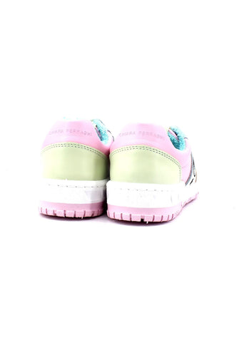 CHIARA FERRAGNI Sneaker Low Donna Pink Green CF3107-112 - Sandrini Calzature e Abbigliamento