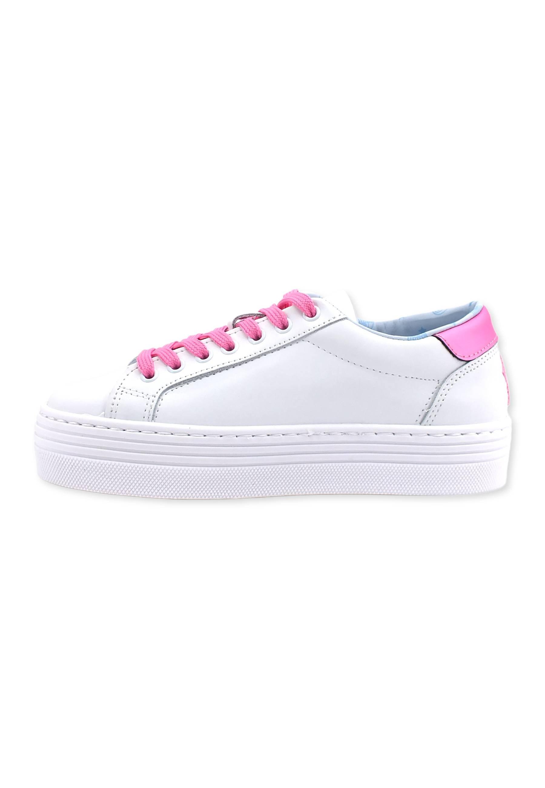 CHIARA FERRAGNI Sneaker Tennis Donna White Pink CF2917-072 - Sandrini Calzature e Abbigliamento