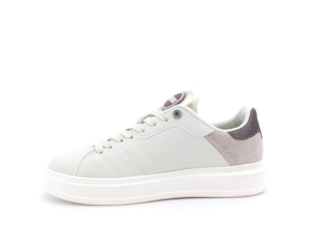 COLMAR Clayton Royal 132 Sneaker Lame Off White Green CLAYTONROYAL132 - Sandrini Calzature e Abbigliamento