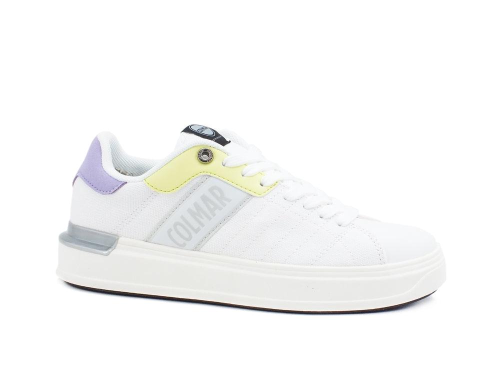 COLMAR Clayton Runner Sneaker Donna White Lime Lavender CLAYTONRUNNER116 - Sandrini Calzature e Abbigliamento