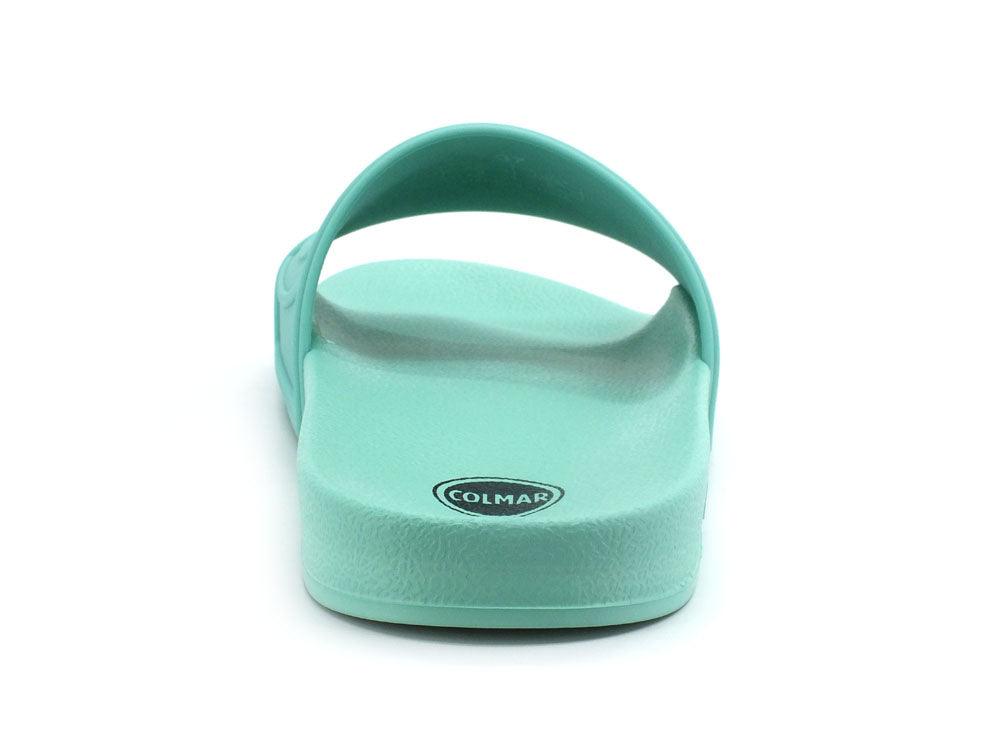 COLMAR Slipper Logo Ciabatta Gomma Sea Green Verde SLIPPERLOGO142 - Sandrini Calzature e Abbigliamento