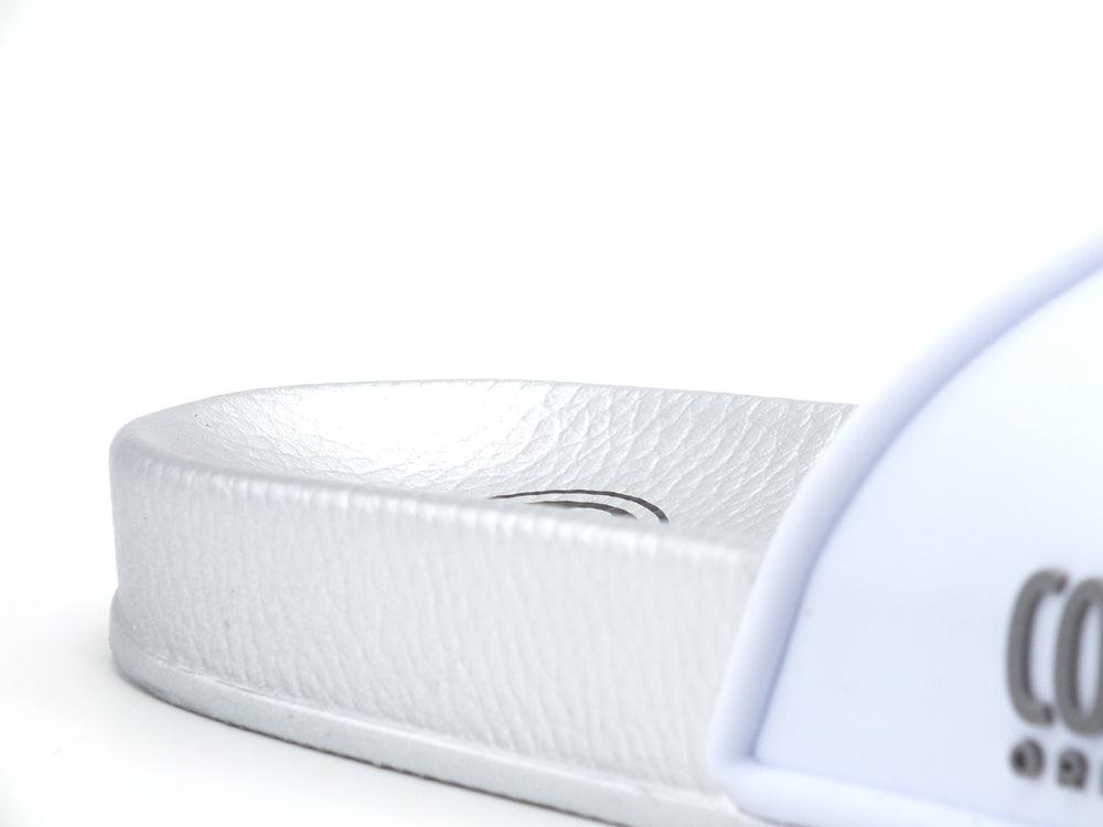 COLMAR Slipper Plain Ciabatta Bicolor Logo White Silver SLIPPERPLAIN227 - Sandrini Calzature e Abbigliamento