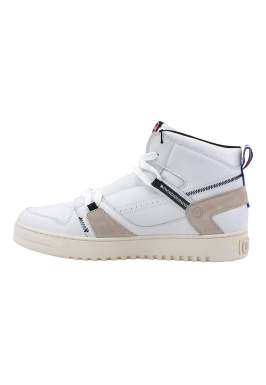 COLMAR Sneaker Basket Hi Uomo White RENTON-SPORTKEY - Sandrini Calzature e Abbigliamento