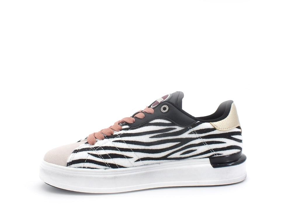 COLMAR Sneaker Cavallino Zebra White Black Rose CLAYTONINTENSE201 - Sandrini Calzature e Abbigliamento