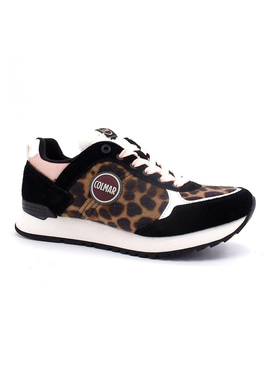 COLMAR Sneaker Donna Brown Black TRAVIS WILDCAT REGULAR OUTSOLE - Sandrini Calzature e Abbigliamento