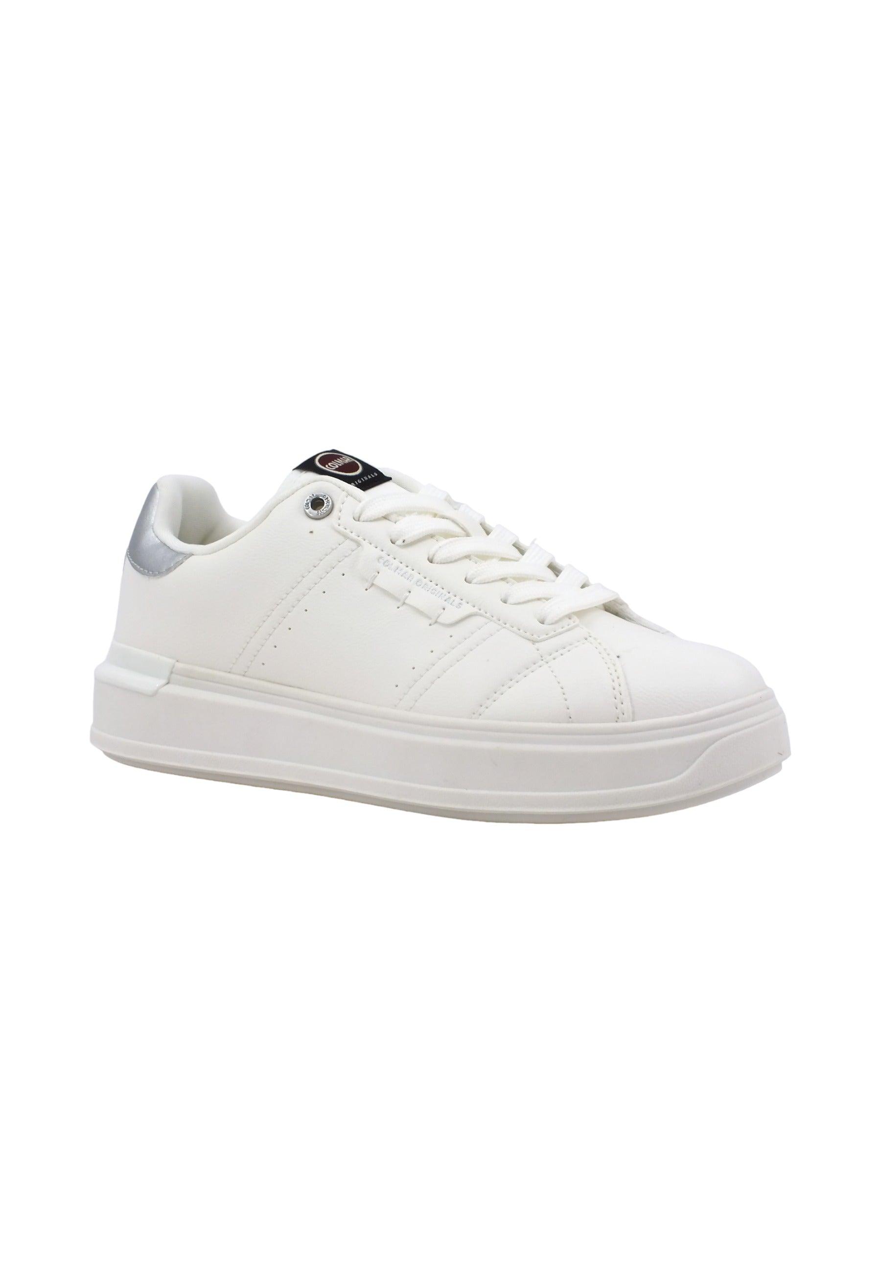 COLMAR Sneaker Donna White Silver CLAYTON-BLEACH - Sandrini Calzature e Abbigliamento