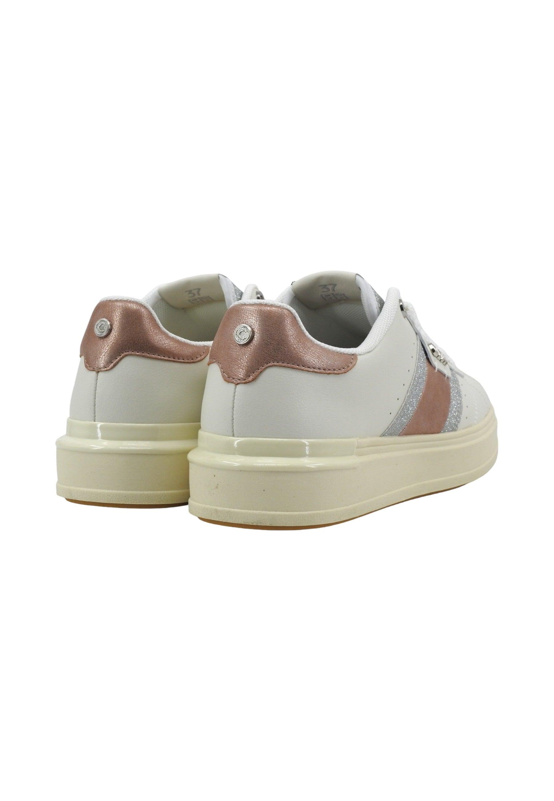 COLMAR Sneaker Donna White Silver Rose CLAYTON JESSY - Sandrini Calzature e Abbigliamento