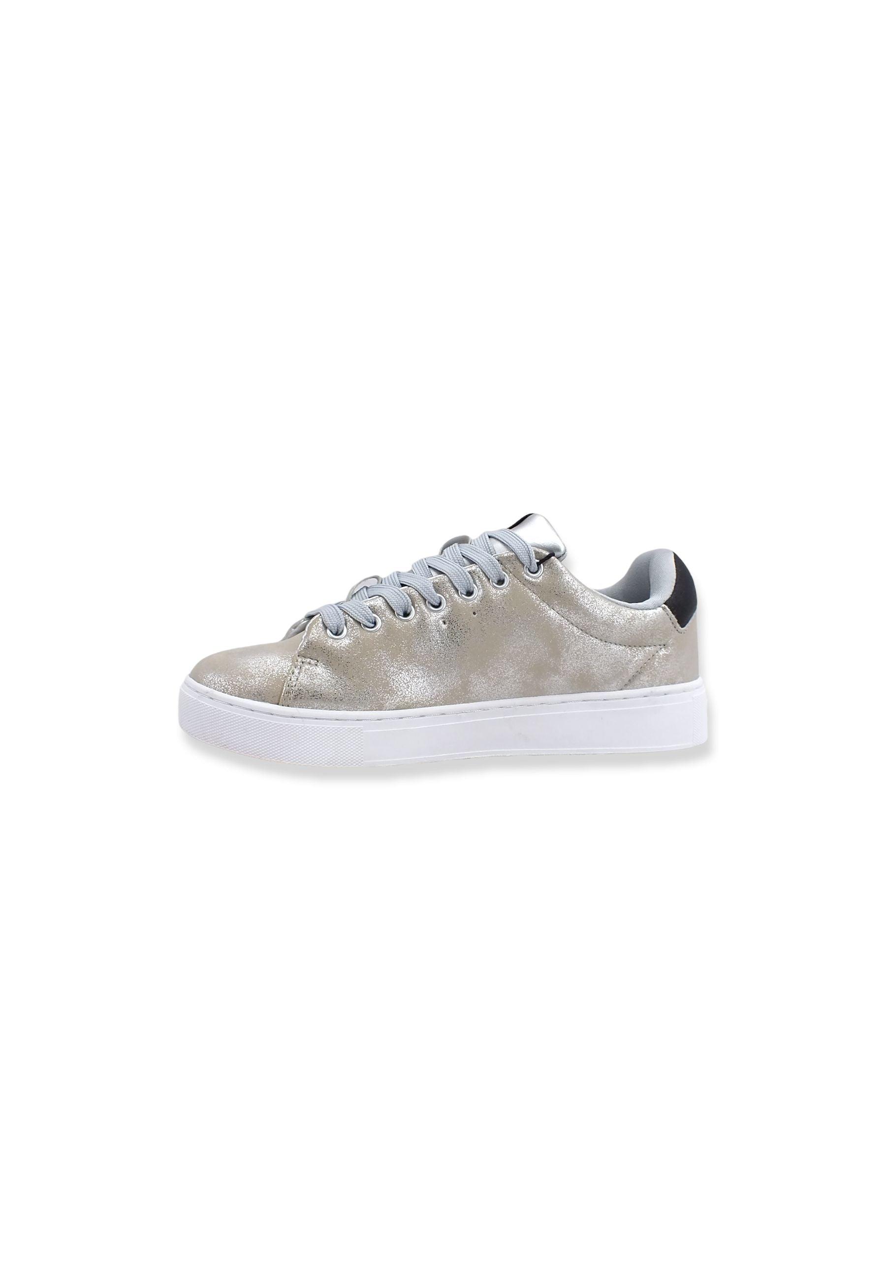 COLMAR Sneaker Lamè Donna Silver BATES PUNK - Sandrini Calzature e Abbigliamento