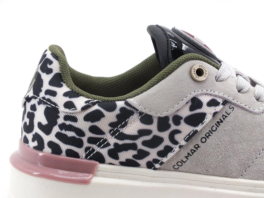 COLMAR Sneaker Retro Leopard Warm Gray Rose Black CLAYTONCHEETA196 - Sandrini Calzature e Abbigliamento