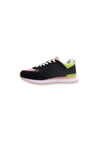 COLMAR Sneaker Running Donna Black Pink YellowGreen TRAVIS MELLOW - Sandrini Calzature e Abbigliamento