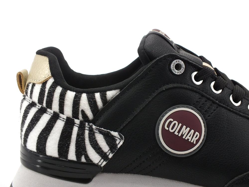 COLMAR Sneaker Running Retro Cavallino Zebra Black White Rose TRAVISINTENSE190 - Sandrini Calzature e Abbigliamento
